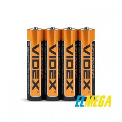 Батарейка солевая Videx R03P AAA 4pcs SHRINK
