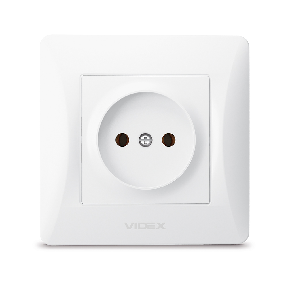 vf-bnsk1-w_front_1_2 Розетка 1-я Videx Binera белая