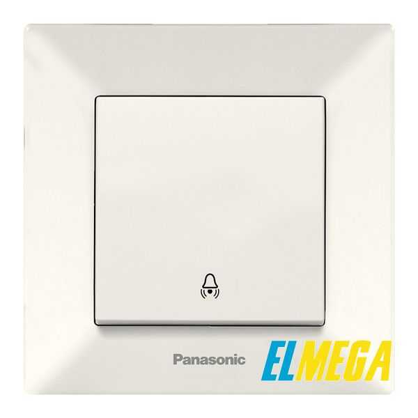 Кнопка звонка Panasonic Arkedia Slim крем Кнопка звонка Panasonic Arkedia Slim крем