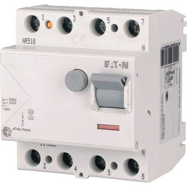 Устройство защитного отключения (УЗО) Eaton 4P 40A 30mA Устройство защитного отключения (УЗО) Eaton 4P 40A 30mA