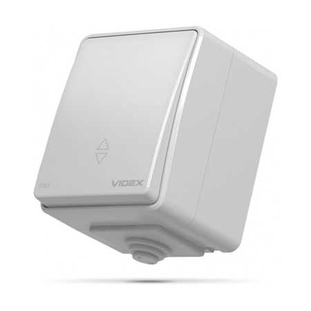 Выключатель 1-клавишный проходной Videx Binera наружный IP65 под углом Выключатель 1-клавишный проходной Videx Binera наружный IP65 под углом