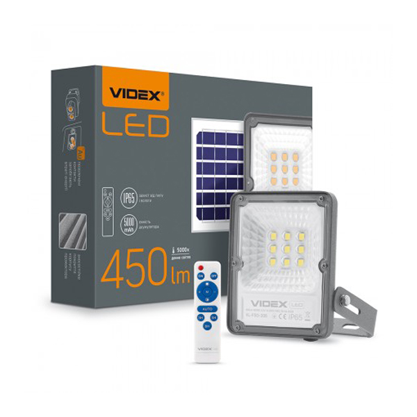 LED прожектор автономный VIDEX 10W 5000K 3.2 V LED прожектор автономный VIDEX 10W 5000K 3.2 V