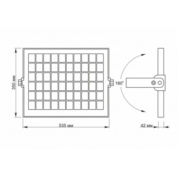 LED прожектор автономный VIDEX 30W 5000K 3.2 V 5 LED прожектор автономный VIDEX 30W 5000K 3.2 V 5