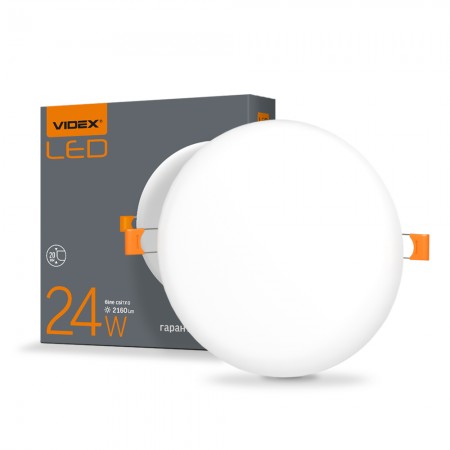 LED светильник безрамочный круглый VIDEX 24W 4100K LED светильник безрамочный круглый VIDEX 24W 4100K