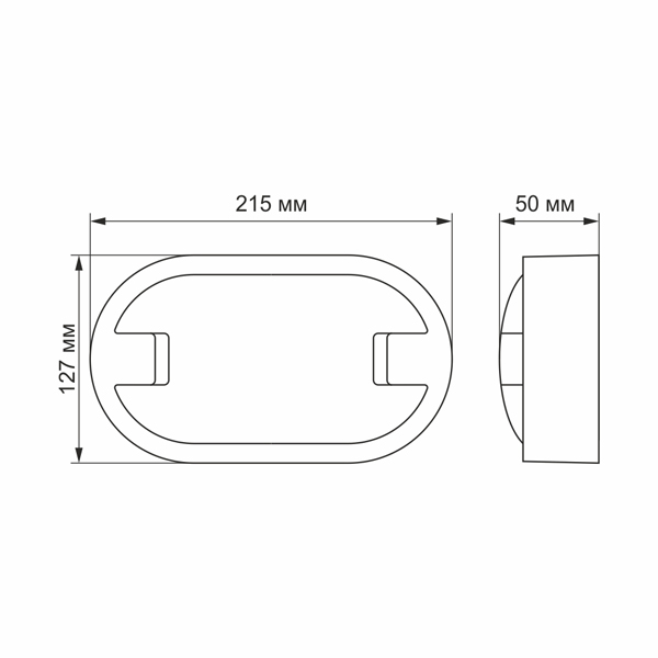LED светильник (ЖКХ) овальный VIDEX 15W 5000K 220V 3 LED светильник (ЖКХ) овальный VIDEX 15W 5000K 220V