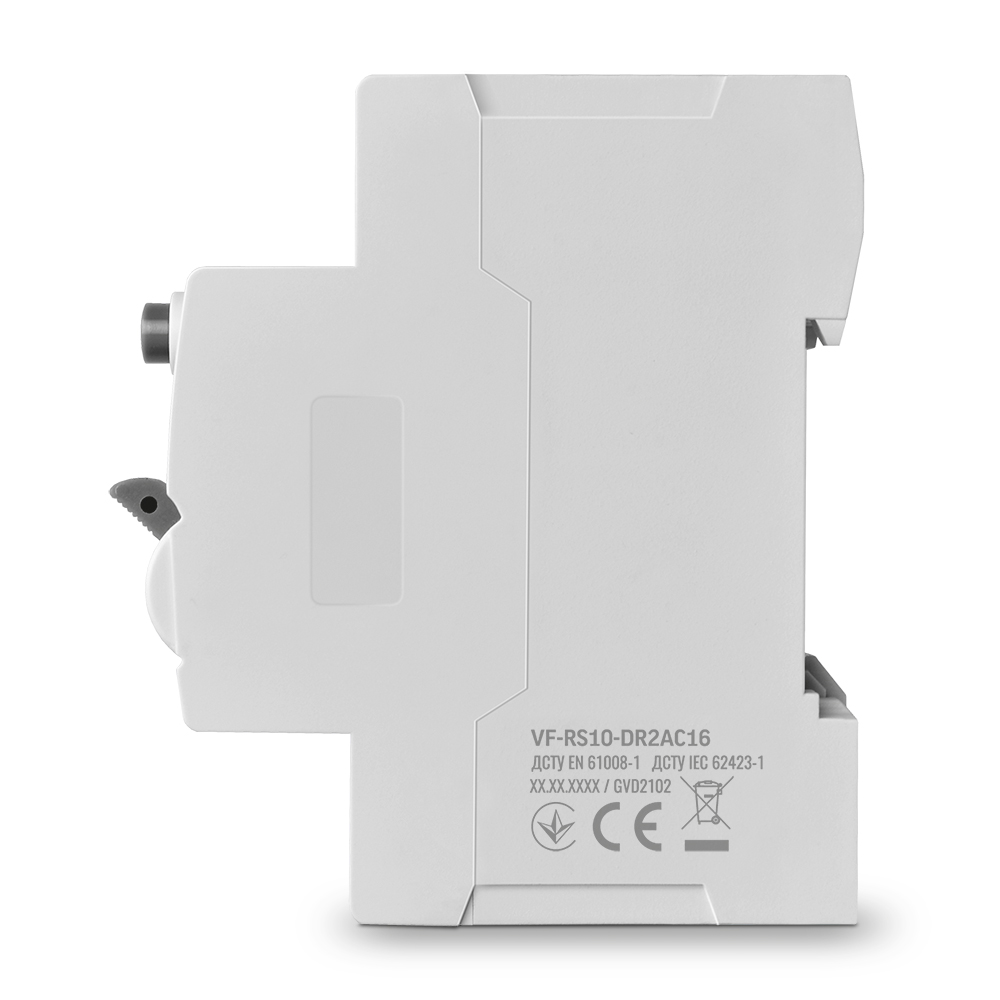 vf-rs10-dr2ac16_2 Пристрій захисного відключення (ПЗВ) Videx 2P 16A